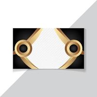 Black White and gold color luxury abstract background design vector