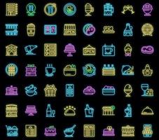 Environmentally friendly consumption icons set outline vector. Bio energy vector