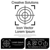 Auto Focus Camera Icon EPS 10 vector