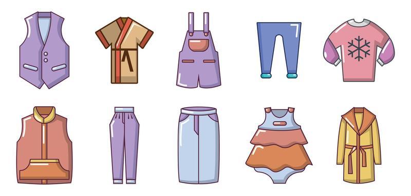 conjunto de iconos de ropa, estilo de dibujos animados 8988046 Vector en Vecteezy conjunto de iconos de ropa, estilo de dibujos animados 8988046 Vector en Vecteezy