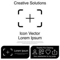 Auto Focus Camera Icon EPS 10 vector