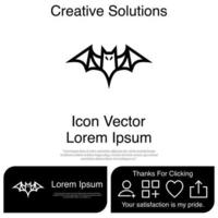 Bat Icon EPS 10 vector