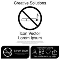 No Smoking Icon EPS 10 vector