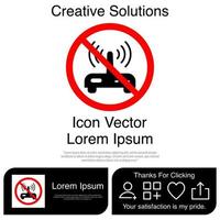 No Router Icon EPS 10 vector