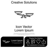 Scales Icon EPS 10 vector