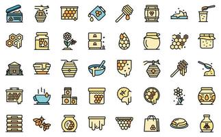 Nectar Icons Set Vector Flat