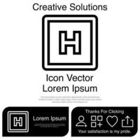 Helipad Icon EPS 10 vector