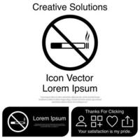 No Smoking Icon EPS 10 vector