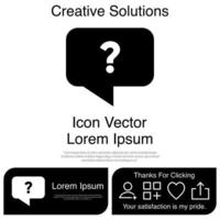 Question Mark In Bubble Icon EPS 10 vector