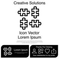 Puzzle Icon EPS 10 vector