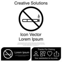 No Smoking Icon EPS 10 vector