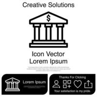 Bank Icon Vector EPS 10