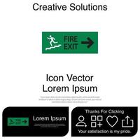 Emergency Exit Icon EPS 10 vector