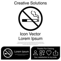 No Smoking Icon EPS 10 vector