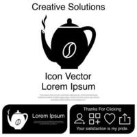 Teapot Icon EPS 10 vector