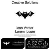 Bat Icon EPS 10 vector