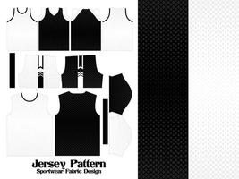 Jersey pattern textile for Sport t-shirt, Soccer, Football, E-sport jersey mockup for sportwear, fornt and back view uniform Design Illustration vector