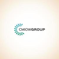 descarga gratuita de plantilla de logotipo de grupo cmiow vector