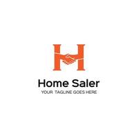 descarga gratuita de plantilla de logotipo de vendedor de casas vector