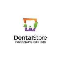 Dental Store Logo Template free download vector