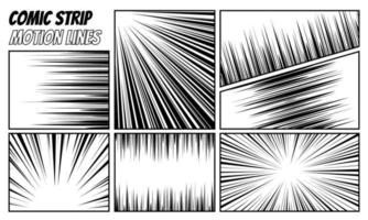 Horizontal and radial speed lines graphic manga comic drawing vector b By  Microvector