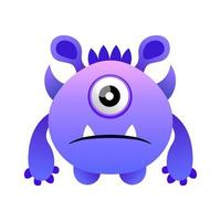 cute vector cartoon monsters. Design for print, decoration, t-shirt, illustration, or sticker mascot kawaii