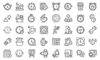 Late work icon, outline style vector