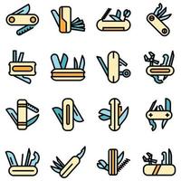 Multitool icons set vector flat