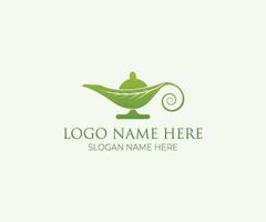 Aladdin Lamp Nature  logo vector