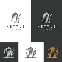 Kettle logo icon design template vector