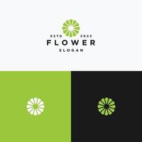 Flowers logo icon design template vector illustration