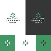 Cannabis logo icon design template
