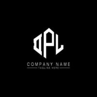 DPL letter logo design with polygon shape. DPL polygon and cube shape logo design. DPL hexagon vector logo template white and black colors. DPL monogram, business and real estate logo.