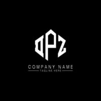 DPZ letter logo design with polygon shape. DPZ polygon and cube shape logo design. DPZ hexagon vector logo template white and black colors. DPZ monogram, business and real estate logo.