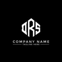 diseño de logotipo de letra drs con forma de polígono. drs polígono y diseño de logotipo en forma de cubo. drs hexágono vector logo plantilla colores blanco y negro. monograma drs, logotipo comercial e inmobiliario.