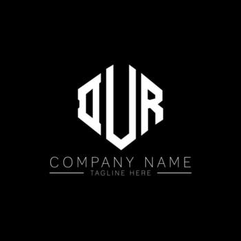 diseño de logotipo de letra dur con forma de polígono. diseño de logotipo en forma de cubo y polígono dur. dur hexágono vector logo plantilla colores blanco y negro. monograma dur, logotipo comercial e inmobiliario.