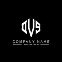 DVS letter logo design with polygon shape. DVS polygon and cube shape logo design. DVS hexagon vector logo template white and black colors. DVS monogram, business and real estate logo.