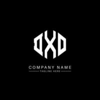 DXO letter logo design with polygon shape. DXO polygon and cube shape logo design. DXO hexagon vector logo template white and black colors. DXO monogram, business and real estate logo.