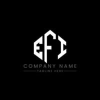 EFJ letter logo design with polygon shape. EFJ polygon and cube shape logo design. EFJ hexagon vector logo template white and black colors. EFJ monogram, business and real estate logo.