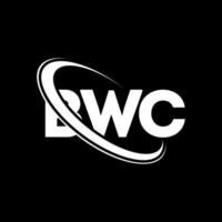 logotipo de bwc. carta bwc. diseño del logotipo de la letra bwc. logotipo de bwc de iniciales vinculado con círculo y logotipo de monograma en mayúsculas. tipografía bwc para tecnología, negocios y marca inmobiliaria. vector