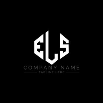 diseño de logotipo de letra els con forma de polígono. els polígono y diseño de logotipo en forma de cubo. els hexagon vector logo plantilla colores blanco y negro. els monogram, logo comercial e inmobiliario.