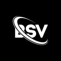 logotipo de bsv. carta bsv. diseño del logotipo de la letra bsv. logotipo de bsv de iniciales vinculado con círculo y logotipo de monograma en mayúsculas. tipografía bsv para tecnología, negocios y marca inmobiliaria. vector