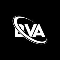 logotipo bva. letra bva. diseño del logotipo de la letra bva. logotipo de bva iniciales vinculado con círculo y logotipo de monograma en mayúsculas. tipografía bva para tecnología, negocios y marca inmobiliaria. vector