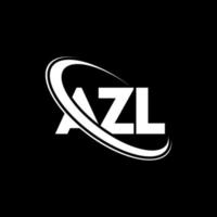 logotipo de azl. letra azl. diseño del logotipo de la letra azl. logotipo de iniciales azl vinculado con círculo y logotipo de monograma en mayúsculas. tipografía azl para tecnología, negocios y marca inmobiliaria. vector