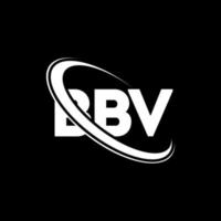 logotipo de bbv. carta bbv. diseño del logotipo de la letra bbv. Logotipo de iniciales bbv vinculado con círculo y logotipo de monograma en mayúsculas. tipografía bbv para tecnología, negocios y marca inmobiliaria. vector