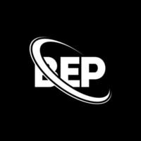 logotipo de bep. letra bep. diseño del logotipo de la letra bep. Logotipo de iniciales bep vinculado con círculo y logotipo de monograma en mayúsculas. tipografía bep para tecnología, negocios y marca inmobiliaria. vector