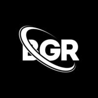 BGR logo. BGR letter. BGR letter logo design. Initials BGR logo linked with circle and uppercase monogram logo. BGR typography for technology, business and real estate brand. vector