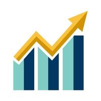 Illustration Vector Graphic of Chart, increase, arrow up Icon