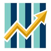 Illustration Vector Graphic of Chart, earnings, increase Icon