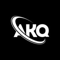 logotipo de Akq. letra aqq. diseño del logotipo de la letra akq. logotipo de las iniciales akq vinculado con un círculo y un logotipo de monograma en mayúsculas. tipografía akq para tecnología, negocios y marca inmobiliaria. vector